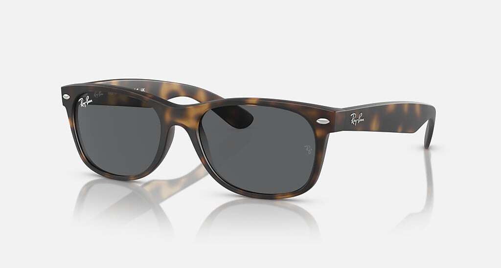 RAY-BAN NEW WAYFARER MATTE HAVANA/DARK GREY 55 mm SUNGLASSES