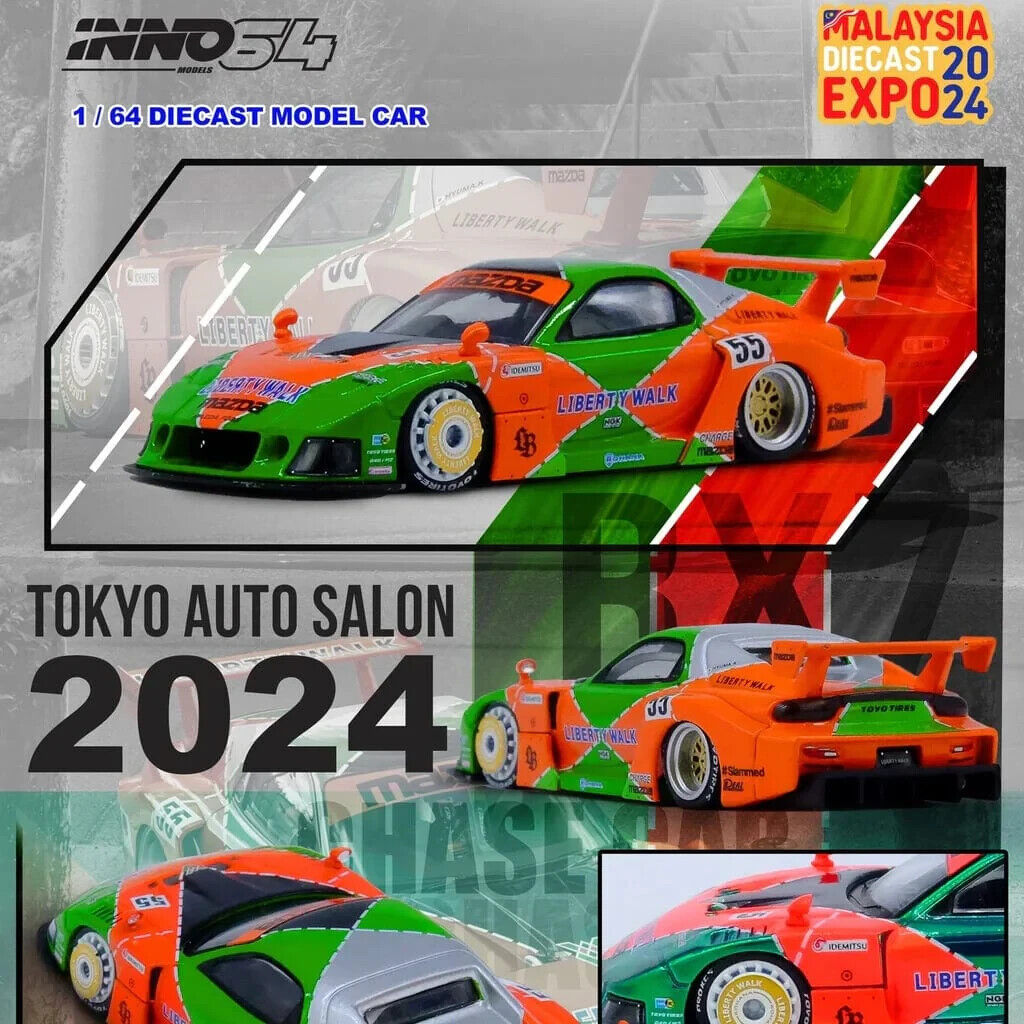 Inno 1/64 MAZDA RX7 (FD3S) LB-SUPER SILHOUETTE Model Car Inno 1/64 MAZDA RX7 (FD3S) LB-SUPER SILHOUETTE Model Car