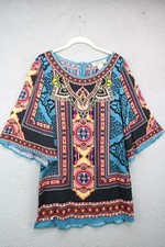 Flying Tomato 3/4 Belled Sleeves Tunic/Mini Dress-Small-Silky-Boho-Cottagecore