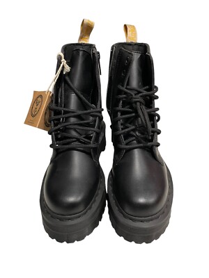 DR MARTENS Platform Boots V JADON II MONO Size Mens 6M Womens 7W