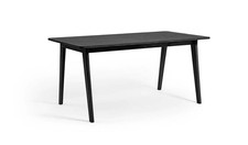 Large 190cm - Habitat Nel Wood Veneer Dining Table - Black