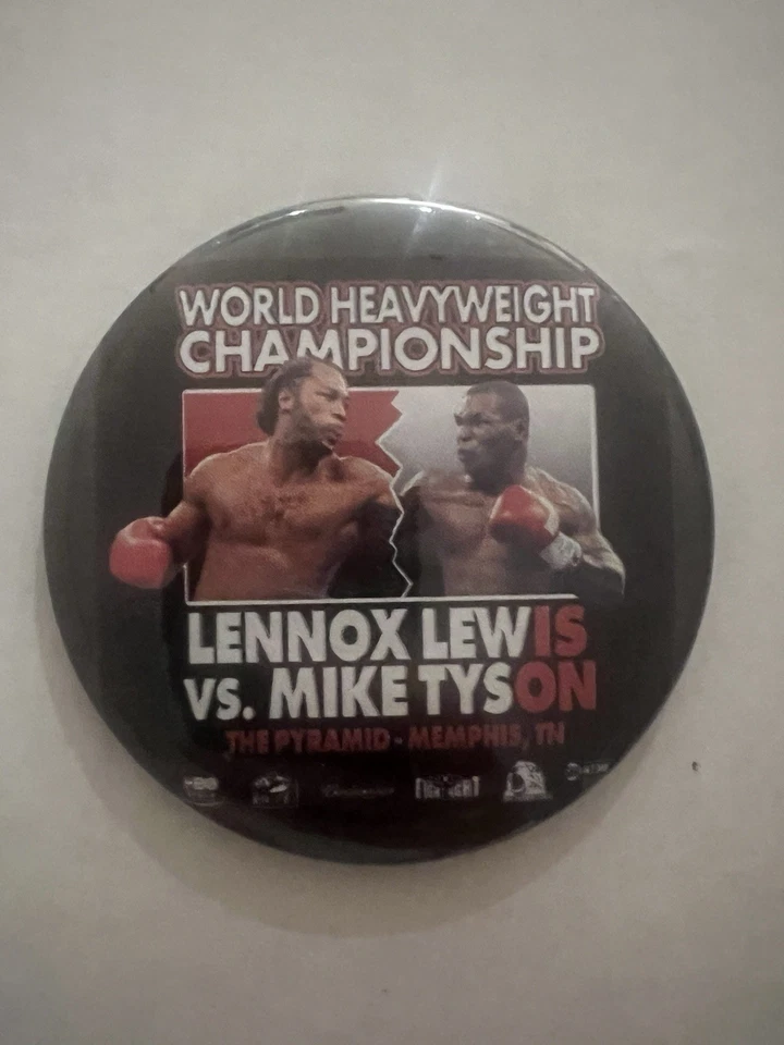 Mike Tyson Boxing Buttons - Pin Collection (Lewis, Holyfield, Williams) 5 Total - Image 4 of 4