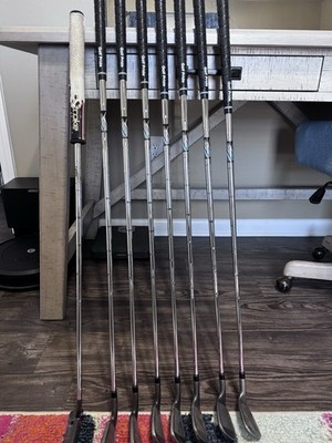 TaylorMade SpeedBlade Iron Set 7 Clubs Steel Shaft Silver Black Blue