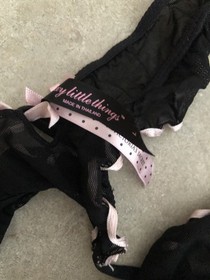 Womens Victorias Secret Sexy Little Things Thong Panties Size L Ruffle SLT 2008