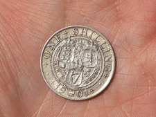 1901 British Victoria One Shilling Coin #QQ31
