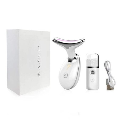 EMS Neck Face Lifting Massager - LED Photon Therapy, Wrinkle Remover ES-1081