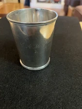 Vtg Coin Silver Mint Julep Cup Jaccard & Co St Louis 1850’s