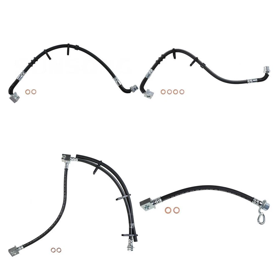 Para Ford E-250 2005 2006 2007 Freno delantero trasero Manguera hidráulica Freno Línea Foto 2 de 4