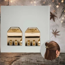 ✨ Lululemon Small Metal Claw Clips – 2 Pack (Gold, NWT) ✨