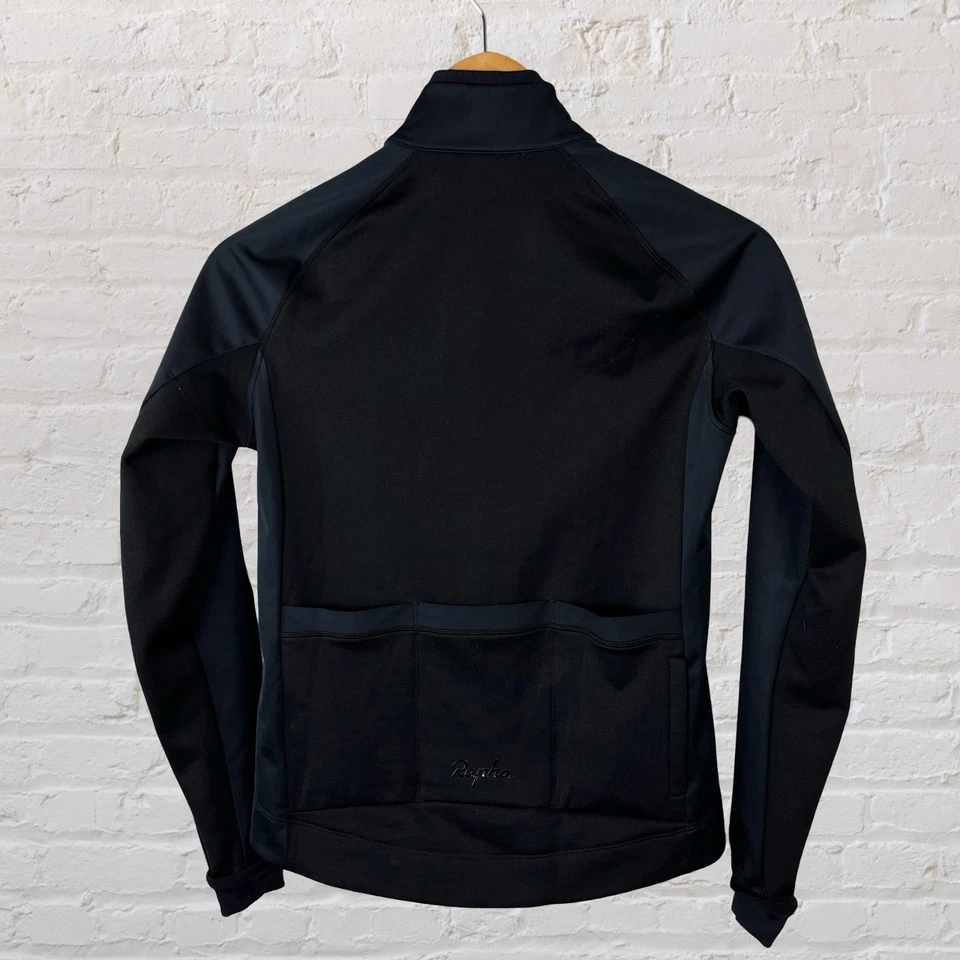 Chaqueta de invierno RAPHA Cycling Core negra cremallera completa rendimiento para mujer pequeña Foto 4 de 4
