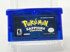 Pokemon Sapphire Nintendo Gameboy  AUTHENTIC  NEW BATTERY