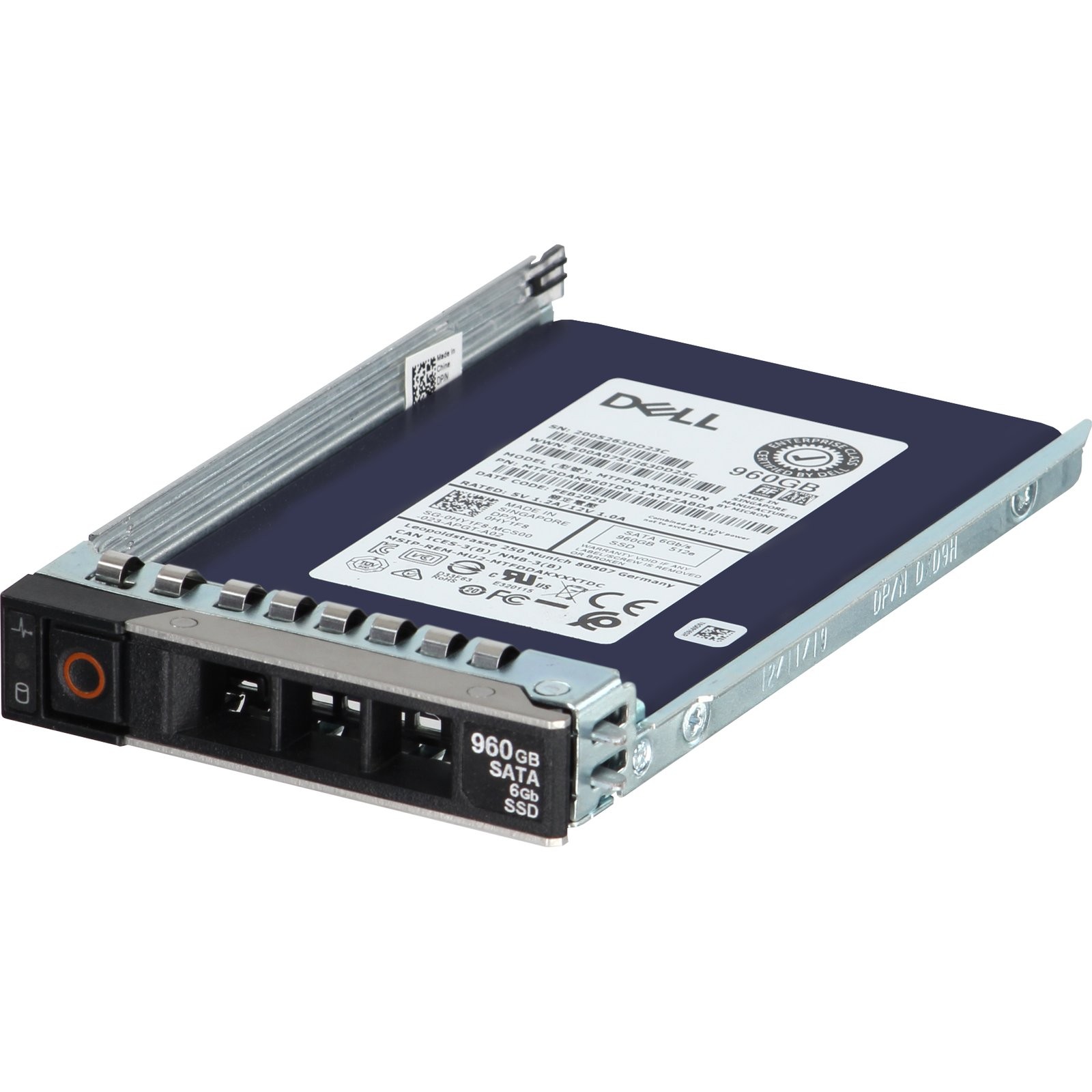 HY1F8-CP1 Dell 960GB 6Gbps SATA MU TLC 2.5 SSD 512e 5200 Max CPO