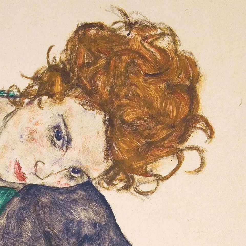 PIERNAS DE MUJER SENTADAS 24W"X32H" DIBUJADAS ADELE HERMS por EGON SCHIELE OPCIONES de LIENZO Foto 3 de 4