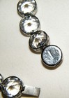 Antique Marked "CZECHOSLOVAKIA" CHOKER NECKLACE Clear Faceted Rhinestones — photo 10