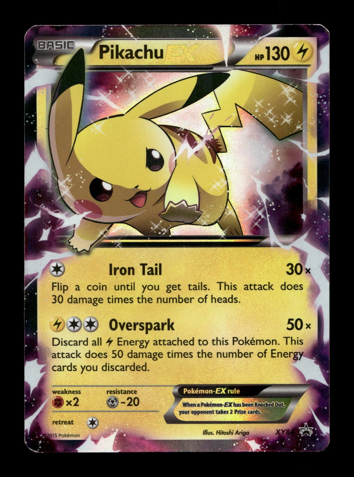 Pikachu EX - XY84 XY Promos #XY84 (2014) Promo Holo HP Pokemon