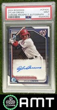 Dylan Crews Auto PSA 9 2024 Bowman Chrome Prospect Nationals 4392