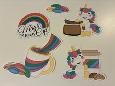 Unicorn Rainbow Printed Die Cuts Scrapbooking Embellishments  Paper Ephemera