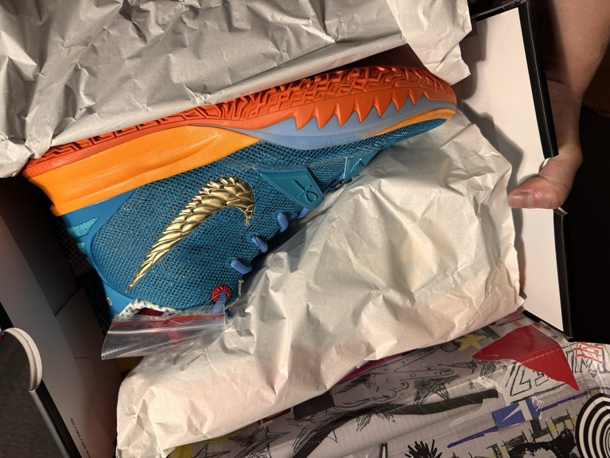 Nike Kyrie 7 Concepts Horus Blue Orange Gold CT1137-900 Special 
