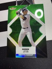 2006 Topps Finest MLB Baseball Derek Jeter Green Refractor 190/199 NY Yankees 