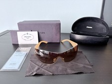 PRADA Sunglasses Wrap Around Star OPR 72G S 5AK6S1 115 Women Rare Vintage Y2K