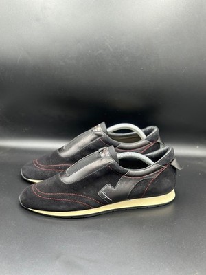 Salvatore Ferragamo Trainers Suede Unisex Black Size 41EU Womens 10US