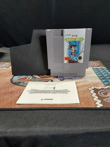 Vintage Castlevania II: Simon's Quest NES. GAME AND MANUAL. VF+ / NM.