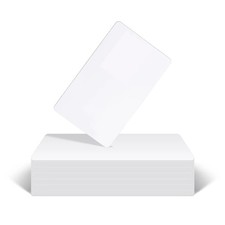 100 Pack - Premium Blank PVC Cards - CR80 30 Mil Graphic Quality White Plasti...