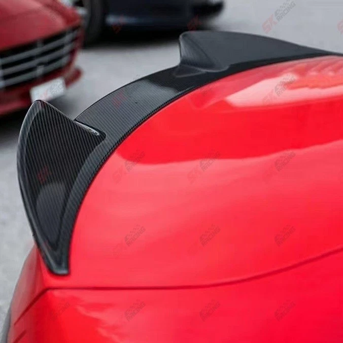 真碳纤维后备箱唇锅翼适用于阿尔法罗密欧朱利亚 2017 - 2021 — 第 3/4 张图片