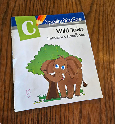 Demme Learning Spelling You See Level C Wild Tales Instructor Guide Book