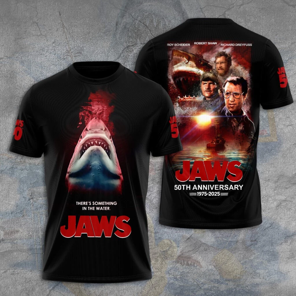 Jaws 3D T-Shirt Unisex Graphic Tee for Fans