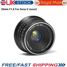 7artisans 25mm F1.8 APS-C Manual Focus Prime Fixed Lens for Sony E Mount Black