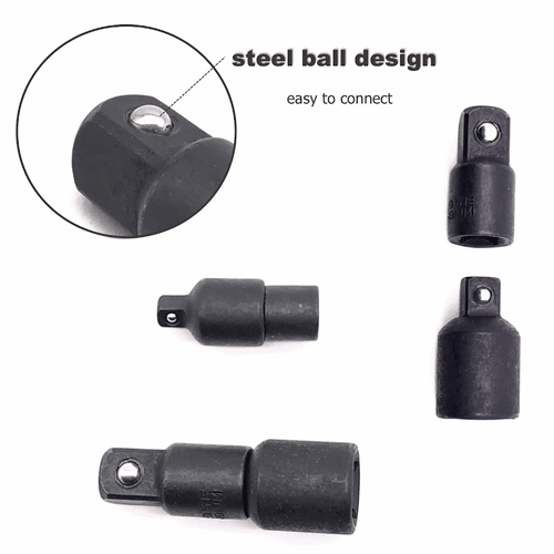 4pack 3/8" to 1/4" 1/2 inch Drive Ratchet SOCKET ADAPTER REDUCER Air Impact Set* - Picture 6 of 12