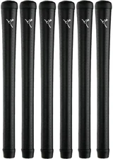 The Grip Master Roo Leather Golf Grips Standard Core .60" Round Black Set-6