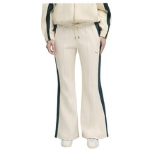 PUMA T7 Flared Pants Womens White Casual Athletic Bottoms 63213887