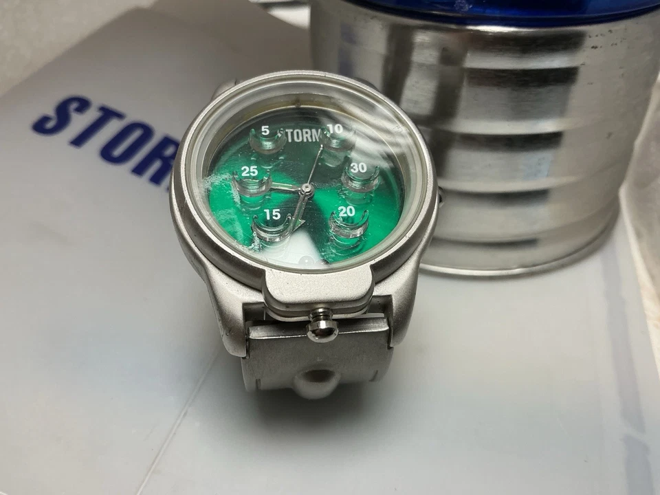 RARE NEW VINTAGE STORM WATCH PINBALL Quartz Watch NEW BATTERY - image 3 of 4