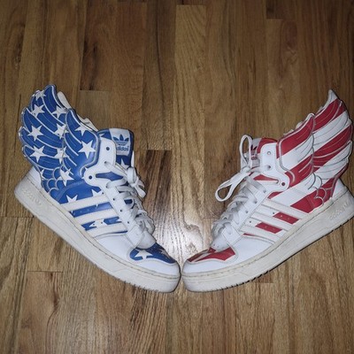 Jeremy Scott x adidas Wings 2.0 'Stars and Stripes' SAMPLE PAIR