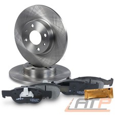 BREMSSCHEIBEN VOLL Ø258+BREMSBELÄGE VO FÜR FIAT PUNTO 176 1.2+1.7 188 1.2 97-05