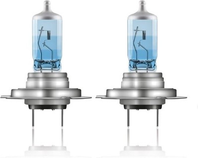 PAIR KIT LAMPS H7 6000K 12V 55W BULBS CAR MOTORCYCLE HALOGEN LED EFFECT