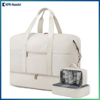 Weekender Reisetasche Damen 45X36X20 Sporttasche HandgepäCk Beige