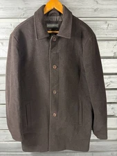 Banana Republic Coat Mens M Wool Cashmere Button Up Trench