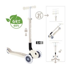 B-WARE: 696-566-2 GLOBBER PRIMO FOLDABLE LIGHTS ECO kokos wei&szlig;, mit Leuchtrollen