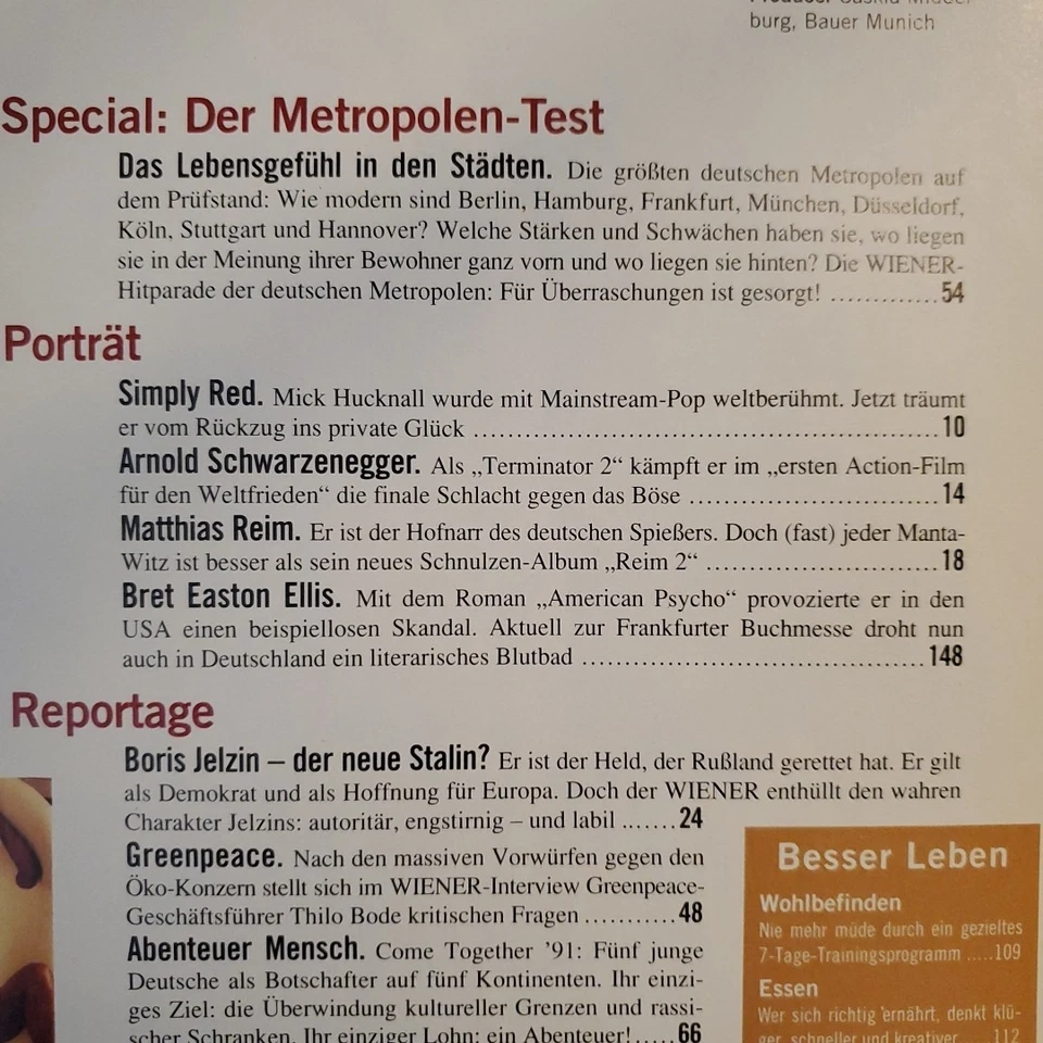 ☆ Wiener Magazin, 10/1991, Sex-Erfahrungen Kontaktanzeig , Lifestyle Zeitschrift - Bild 3 von 4