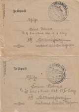 2 Feldpostbriefe Liebesbriefe 1945 Braunschweig -RAD Arneburg Beelitz Stendal 31