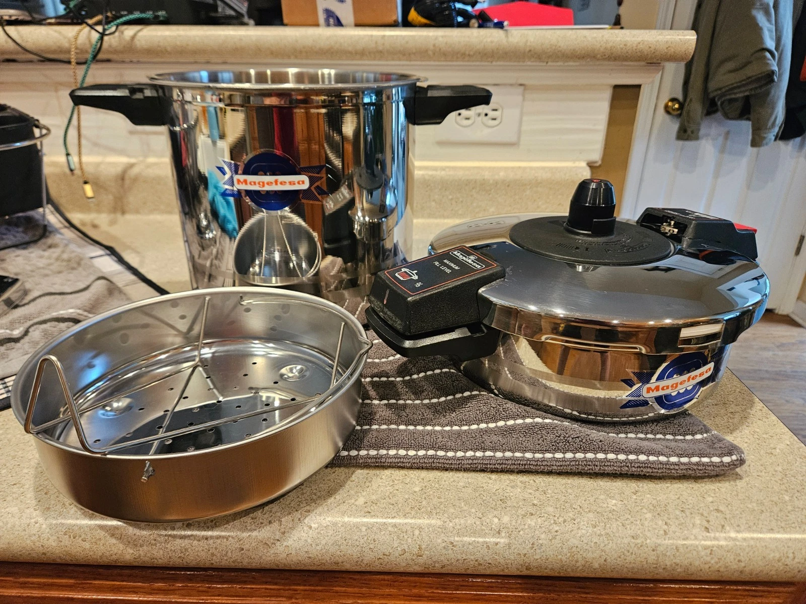 Magefesa Stainless Steel 18/10 Pressure Cooker 4M69 Cookware Kitchenware 5PC Set