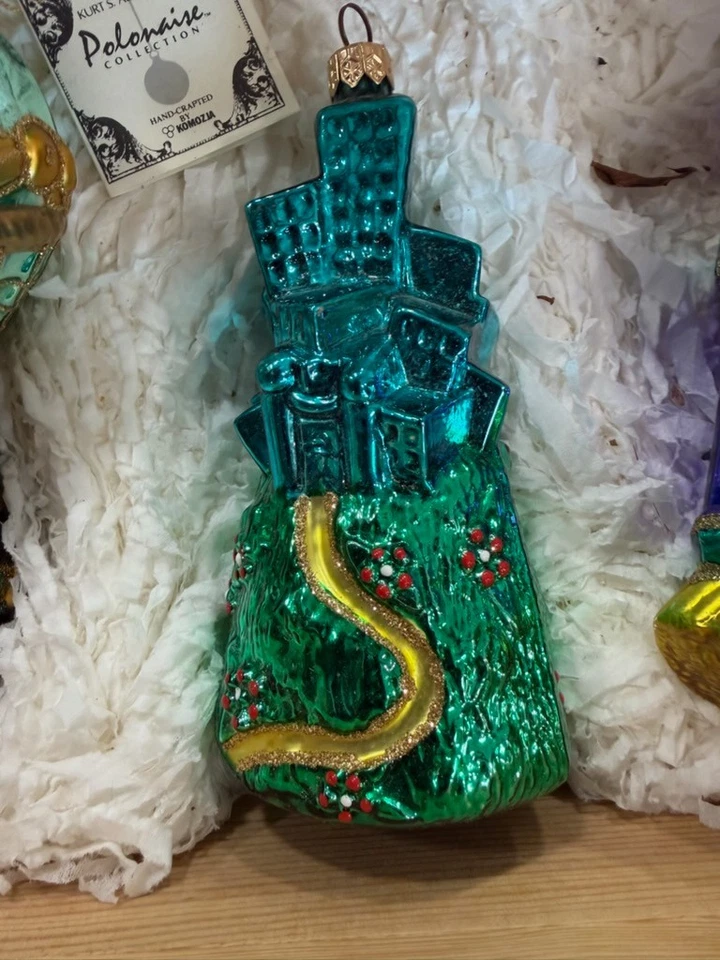 MGM Grand Excl Polonaise Hand Blown Glass Wizard of Oz (3) Ornament Set - Image 4 of 4