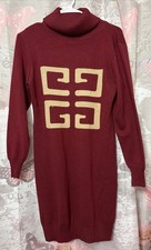 TOP SECRET Body-con Sweater Dress Women's O/S Knit Turtleneck L/Sleeve Pullover