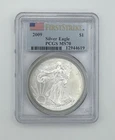 2009 $1 American Silver Eagle PCGS MS70 First Strike Flag Label