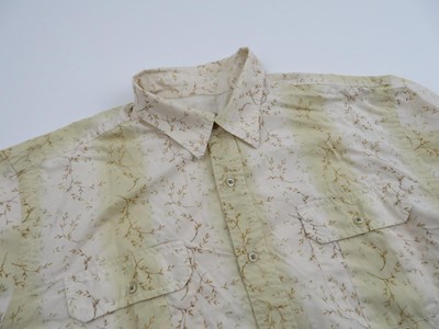 Vtg Tommy Bahama Hawaiian Floral Long Sleeve Button Down Shirt Mens Sz XL Yellow