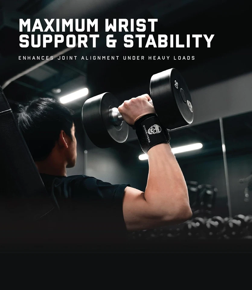 Weightlifting Wrist Wraps (IPF Approved) 18" Professional Quality Wrist Support - Image 2 of 4