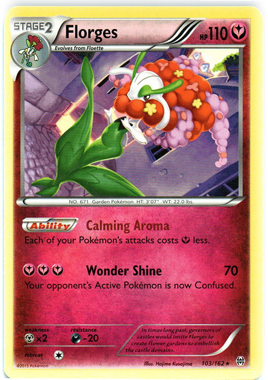 Pokemon - Florges - 103/162 - Rare - XY - BREAKthrough - LP